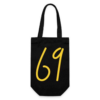 69 - Gift Bag for Bottles - black - Front