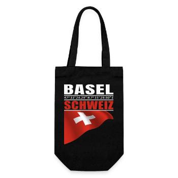 Basel - Gift Bag for Bottles - black - Front