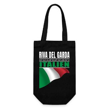 Riva del Garda - Gift Bag for Bottles - black - Front