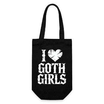 I Heart Goth Girls - Gift Bag for Bottles - black - Front