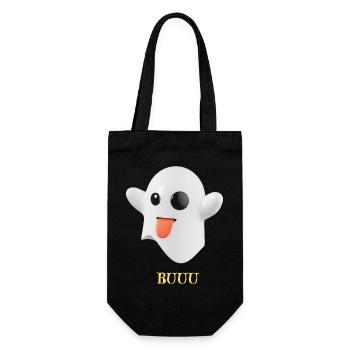 Fantôme duveteux à la langue - Sac à bouteille - noir - Devant