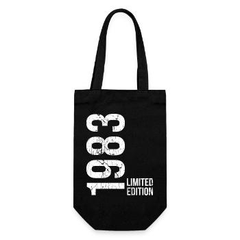 Birthday 43 Years Vintage 1983 Retro - Gift Bag for Bottles - black - Front