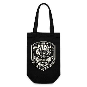 Landscape Designer Dad Gift Cool Humor Craft - Gift Bag for Bottles - black - Front