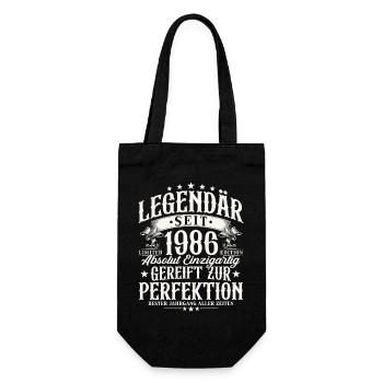 Légendaire depuis 1986 Cadeau d’anniversaire vintage - Sac à bouteille - noir - Devant