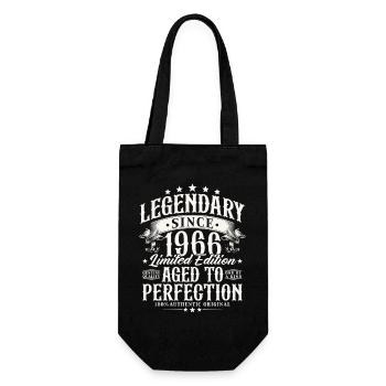 Cadeau d’anniversaire légendaire depuis 1966 - Sac à bouteille - noir - Devant