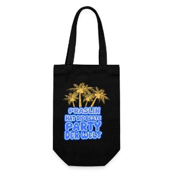 Holiday region Praslin - Gift Bag for Bottles - black - Front
