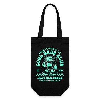 Cool Dads Club - Papa 2026 Geschenk - Geschenkbeutel für Flaschen - Schwarz - Vorne