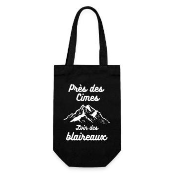 Près des Cimes loin des blaireaux - Sac à bouteille - noir - Devant