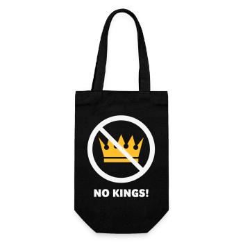 No Kings! (Protest Design / NEG 2C) - Gift Bag for Bottles - black - Front