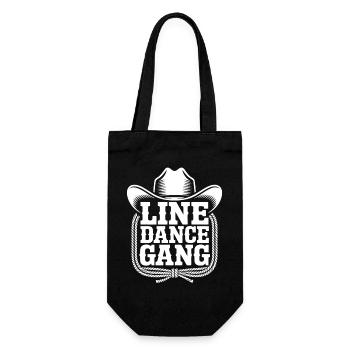 Line Dance Gang Cowboy - Gift Bag for Bottles - black - Front