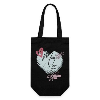  Mutterliebe - Geschenkbeutel für Flaschen - Schwarz - Vorne