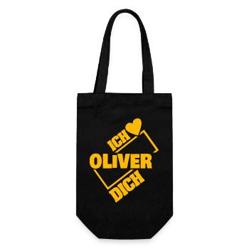 Dear Oliver, - Gift Bag for Bottles - black - Front