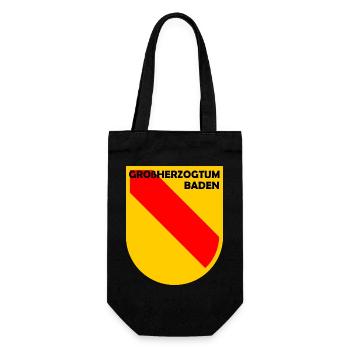 Heraldik Schild Baden Emblem - Geschenkbeutel für Flaschen - Schwarz - Vorne