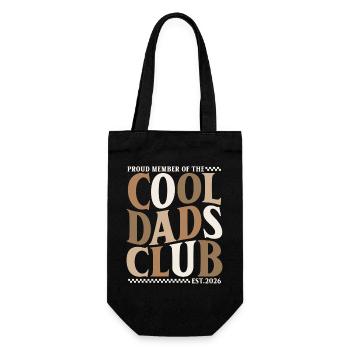 Cool Dads Club - Dad-to-be 2026 Gift - Gift Bag for Bottles - black - Front