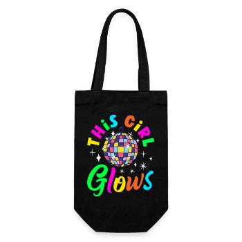 Retro Back to the 80s Vintage Design - Gift Bag for Bottles - black - Front