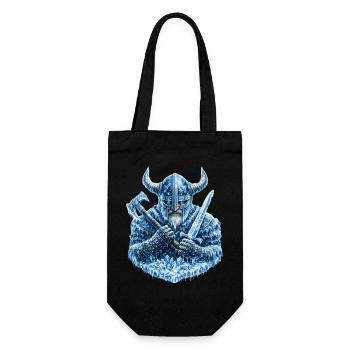 Guerrier Viking du Gel – Guerrier du Casque de Glace Nordique - Sac à bouteille - noir - Devant