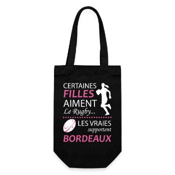 Certaines Filles Aiment Le Rugby Les Vraies Sup... - Sac à bouteille - noir - Devant