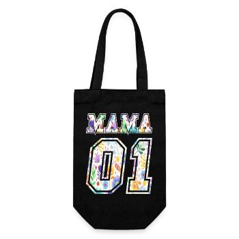 Mama Muttertag Geschenk Mami - Geschenkbeutel für Flaschen - Schwarz - Vorne