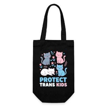 Pride Month LGBTQ - Protect Trans Kids - Gift Bag for Bottles - black - Front