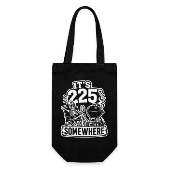 Il fait 225° quelque part squelette barbecue - Sac à bouteille - noir - Devant