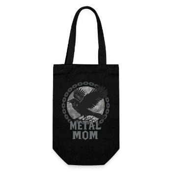 Metal Mom Corbeau Cadeau Heavy Metal Femme - Sac à bouteille - noir - Devant