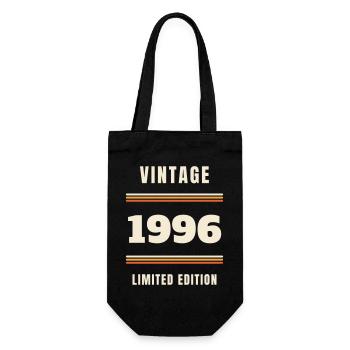 Vintage 1996 - 30th Birthday Vintage Gift - Gift Bag for Bottles - black - Front