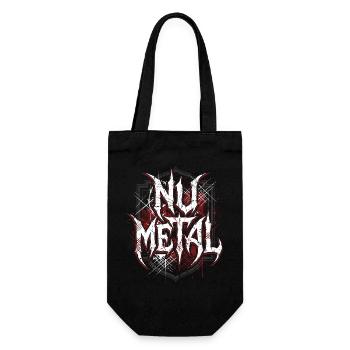 Nu Metal Grunge Wappen für Metalheads - Geschenkbeutel für Flaschen - Schwarz - Vorne