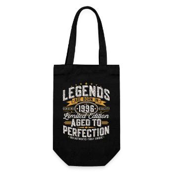 Cadeau rétro vintage d’anniversaire 1996 - Sac à bouteille - noir - Devant
