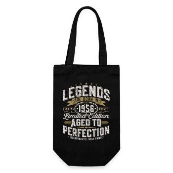 1956 Vintage Anniversaire Vintage Rétro Cadeau - Sac à bouteille - noir - Devant
