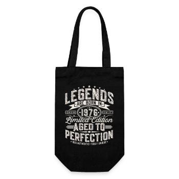 Cadeau d’anniversaire vintage vintage rétro 1976 - Sac à bouteille - noir - Devant
