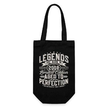 18e anniversaire 2008 Cadeau de 18 ans - Sac à bouteille - noir - Devant
