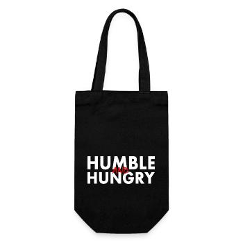 Humble and hungry - Gift Bag for Bottles - black - Front