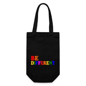 Be different - Sac à bouteille - noir - Devant