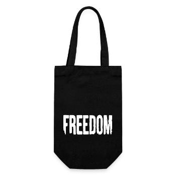 Freedom - Gift Bag for Bottles - black - Front