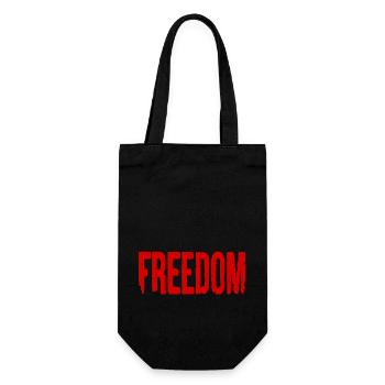Freedom - Gift Bag for Bottles - black - Front