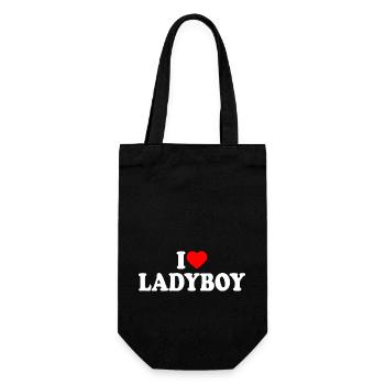 I love ladyboy - Sac à bouteille - noir - Devant