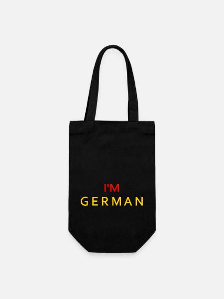 Im german - Geschenkbeutel für Flaschen - Schwarz