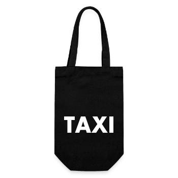 Taxi - Geschenkbeutel für Flaschen - Schwarz - Vorne