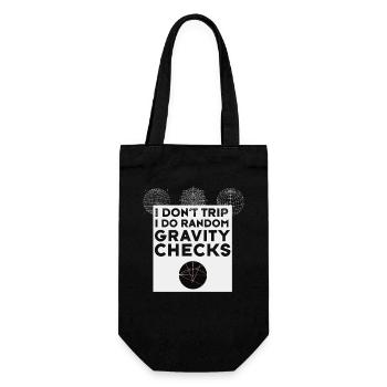 nerd attraction Astronomy Physics calculation math - Gift Bag for Bottles - black - Front