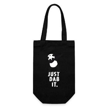 dab just dab it panda dabbing touchdown super win - Geschenkbeutel für Flaschen - Schwarz - Vorne