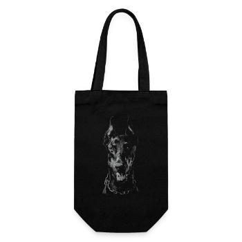 Doberman - Sac à bouteille - noir - Devant