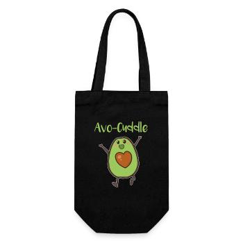 Avocat câlins Saint-Valentin câlins amour coeur - Sac à bouteille - noir - Devant