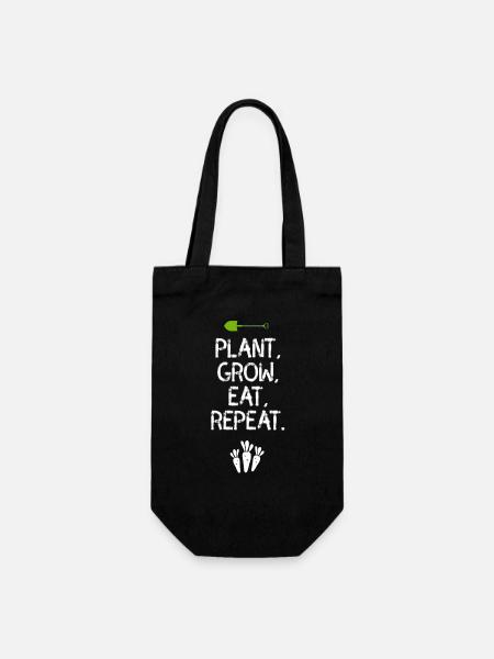 jardinier jardinier agriculteur bio bio agriculteur végétalien - Sac à bouteille - noir