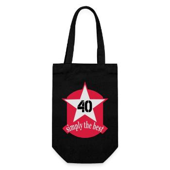 birthday - Gift Bag for Bottles - black - Front
