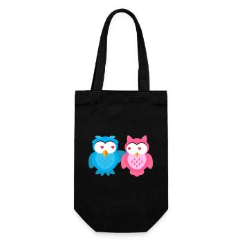 Motif enfant amoureux Owls Chemise enfant Owl - Sac à bouteille - noir - Devant