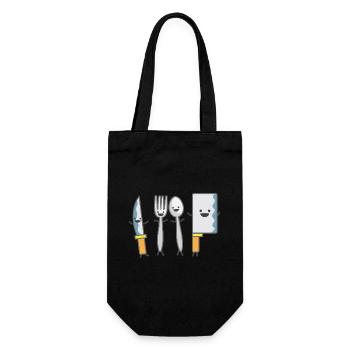Enfant motif danse coutellerie couverts de la chemise des enfants - Sac à bouteille - noir - Devant
