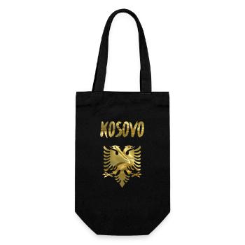 Kosovo - Gift Bag for Bottles - black - Front