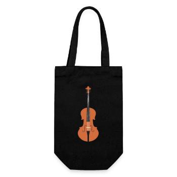 Jouez au violon instrument de musique instrument de corde - Sac à bouteille - noir - Devant
