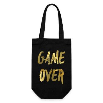 GAME OVER - Gift Bag for Bottles - black - Front