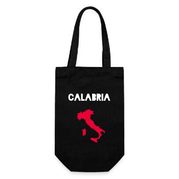 Calabria Italia Kalabrien Italien Shirt - Geschenkbeutel für Flaschen - Schwarz - Vorne